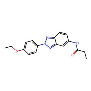 N-[2-(4-ethoxyphenyl)benzotriazol-5-yl]propanamide structure