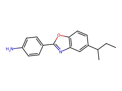 4-[5-(Butan-2-yl)-1,3-benzoxazol-2-yl]aniline structure