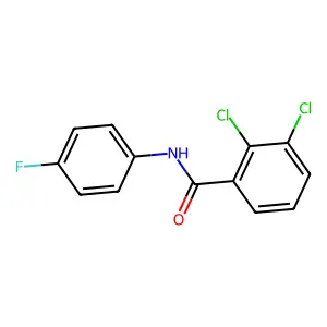 2,3-dichloro-N-(4-fluorophenyl)benzamide structure