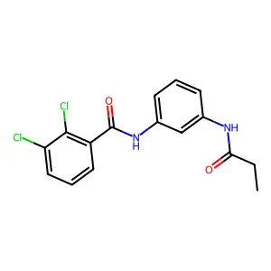 2,3-dichloro-N-[3-(propanoylamino)phenyl]benzamide structure