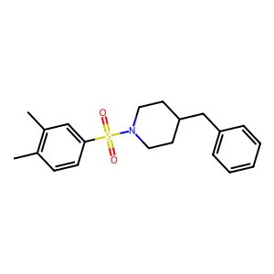 4-Benzyl-1-(3,4-dimethylbenzenesulfonyl)piperidine structure