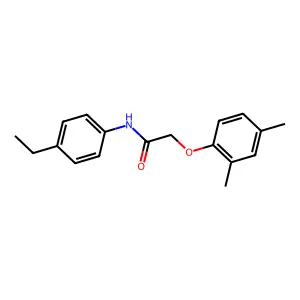 2-(2,4-dimethylphenoxy)-N-(4-ethylphenyl)acetamide structure