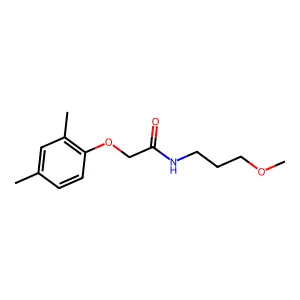 2-(2,4-dimethylphenoxy)-N-(3-methoxypropyl)acetamide structure