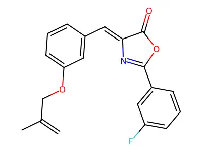 2-(3-Fluorophenyl)-4-[[3-[(2-methyl-2-propen-1-yl)oxy]phenyl]methylene]-5(4H)-oxazolone structure