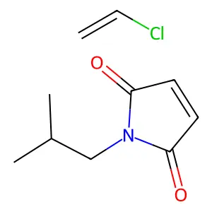 Chloroethene; 1-(2-methylpropyl)pyrrole-2,5-dione structure