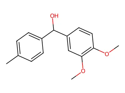 3,4-Dimethoxy-4'-methylbenzhydrol structure