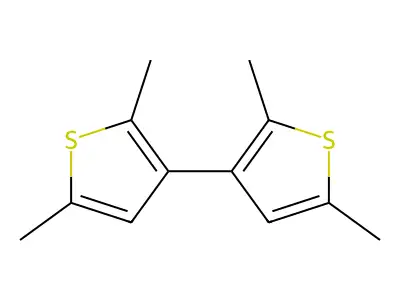 3-(2,5-Dimethylthiophen-3-yl)-2,5-dimethylthiophene structure