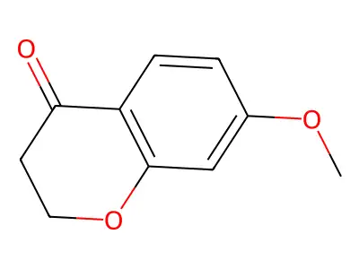 7-methoxy-3,4-dihydro-2H-1-benzopyran-4-one structure