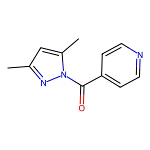 1H-Pyrazole, 3,5-dimethyl-1-(4-pyridinylcarbonyl)- structure