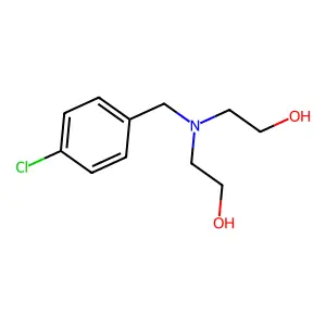 2-[(4-Chlorophenyl)methyl-(2-hydroxyethyl)amino]ethanol structure