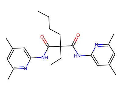 Propanediamide, N,N'-bis(4,6-dimethyl-2-pyridinyl)-2-butyl-2-ethyl- structure
