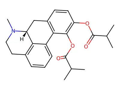 Diisobutyrylapomorphine structure