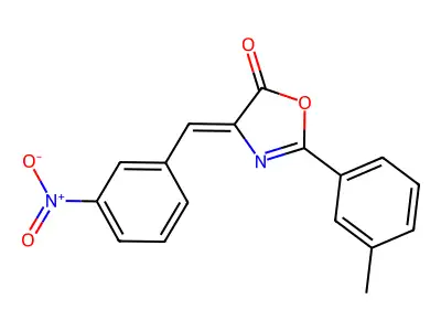 2-(3-Methylphenyl)-4-[(3-nitrophenyl)methylidene]-1,3-oxazol-5-one structure