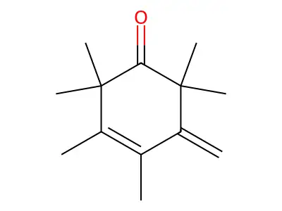 2,2,3,4,6,6-Hexamethyl-5-methylene-cyclohex-3-enone structure