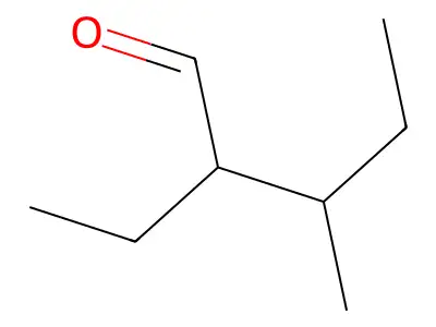 2-Ethyl-3-methylvaleraldehyde structure