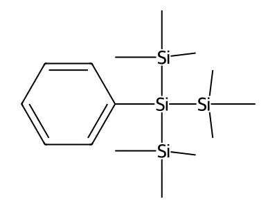 三(三甲基硅基)硅基苯 structure
