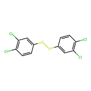 1,2-Dichloro-4-[(3,4-dichlorophenyl)disulfanyl]benzene structure