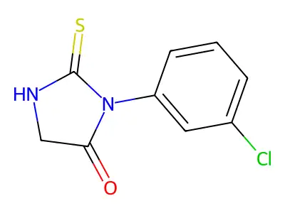 1-(3-chlorophenyl)-2-sulfanyl-4,5-dihydro-1H-imidazol-5-one structure