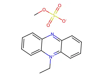 Phenazinium, 5-ethyl-, methyl sulfate structure