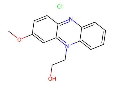 Phenazinium, 5-(2-hydroxyethyl)-3-methoxy-, chloride structure