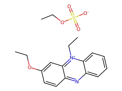 Phenazinium, 3-ethoxy-5-ethyl-, ethyl sulfate structure