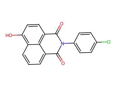 2-(4-Chlorophenyl)-6-hydroxybenzo[de]isoquinoline-1,3-dione structure