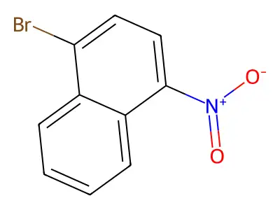 1-Bromo-4-nitronaphthalene structure