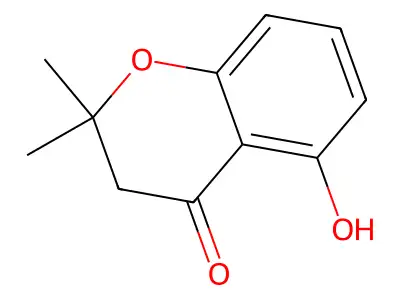 5-hydroxy-2,2-dimethyl-3,4-dihydro-2H-1-benzopyran-4-one structure