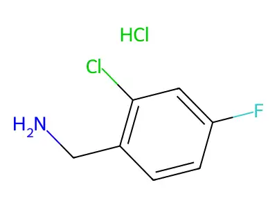 2-Chloro-4-fluorobenzylamine hydrochloride structure