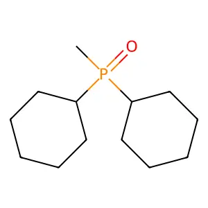 Methyldicyclohexylphosphine oxide structure