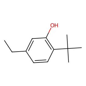 Phenol, 2-(1,1-dimethylethyl)-5-ethyl- structure