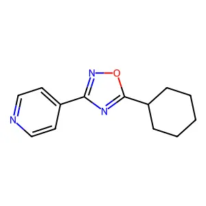 4-(5-Cyclohexyl-1,2,4-oxadiazol-3-yl)pyridine structure