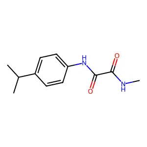N-methyl-N'-(4-propan-2-ylphenyl)oxamide structure