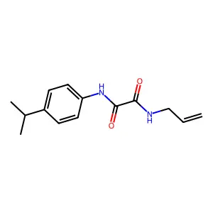 N'-(4-propan-2-ylphenyl)-N-prop-2-enyloxamide structure