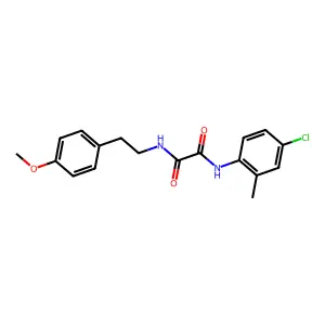 N'-(4-chloro-2-methylphenyl)-N-[2-(4-methoxyphenyl)ethyl]oxamide structure
