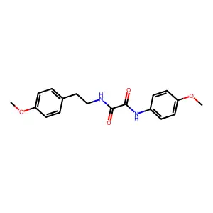 N'-(4-methoxyphenyl)-N-[2-(4-methoxyphenyl)ethyl]oxamide structure