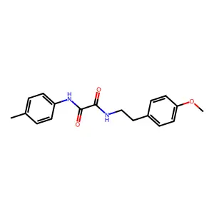 N-[2-(4-methoxyphenyl)ethyl]-N'-(4-methylphenyl)ethanediamide structure