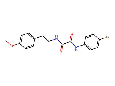 N-(4-bromophenyl)-N'-[2-(4-methoxyphenyl)ethyl]ethanediamide structure
