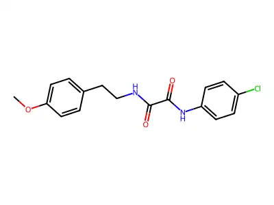 N1-(4-chlorophenyl)-N2-(4-methoxyphenethyl)oxalamide structure