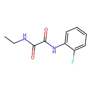 N-ethyl-N'-(2-fluorophenyl)ethanediamide structure