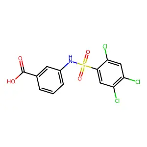 3-(2,4,5-Trichlorobenzenesulfonamido)benzoic acid structure