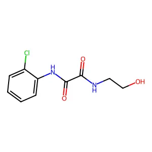 N-(2-chlorophenyl)-N'-(2-hydroxyethyl)ethanediamide structure