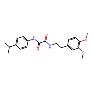 N-[2-(3,4-dimethoxyphenyl)ethyl]-N'-[4-(propan-2-yl)phenyl]ethanediamide structure
