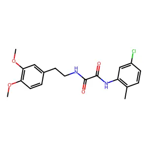 N'-(5-chloro-2-methylphenyl)-N-[2-(3,4-dimethoxyphenyl)ethyl]oxamide structure