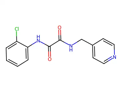 N'-(2-chlorophenyl)-N-(pyridin-4-ylmethyl)oxamide structure