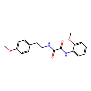 N-(2-methoxyphenyl)-N'-[2-(4-methoxyphenyl)ethyl]ethanediamide structure
