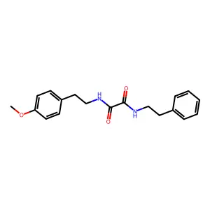 N-[2-(4-methoxyphenyl)ethyl]-N'-(2-phenylethyl)ethanediamide structure
