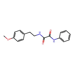 N-[2-(4-methoxyphenyl)ethyl]-N'-phenyloxamide structure