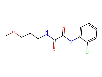 N'-(2-chlorophenyl)-N-(3-methoxypropyl)oxamide structure