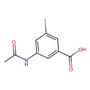 3-Acetamido-5-iodobenzoic acid structure
